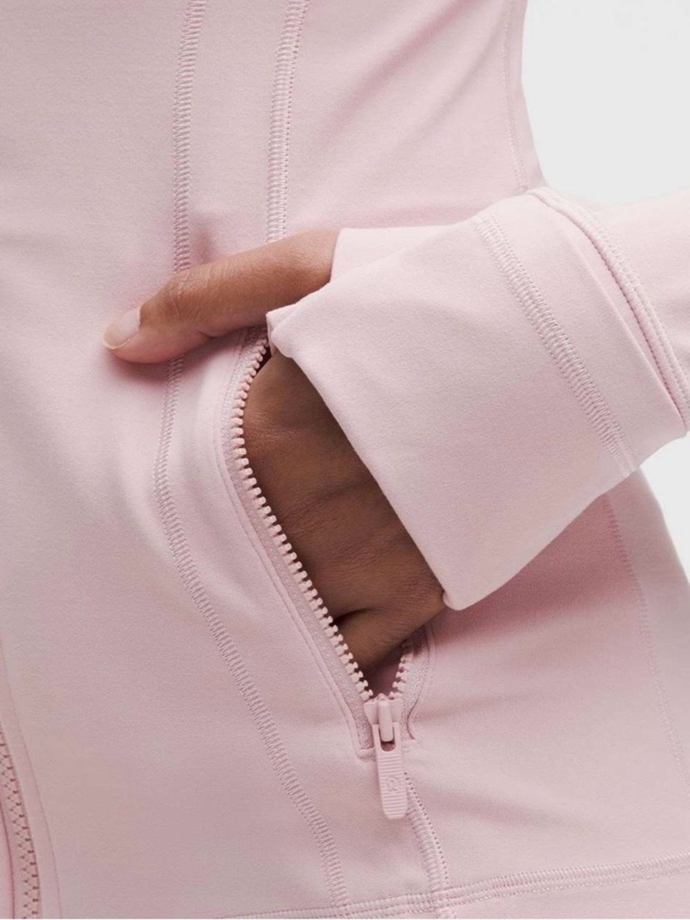 Lululemon Define Jacket Coat Nulu Porcelain Pink POIK Size 12 NWT - Picture 6 of 14